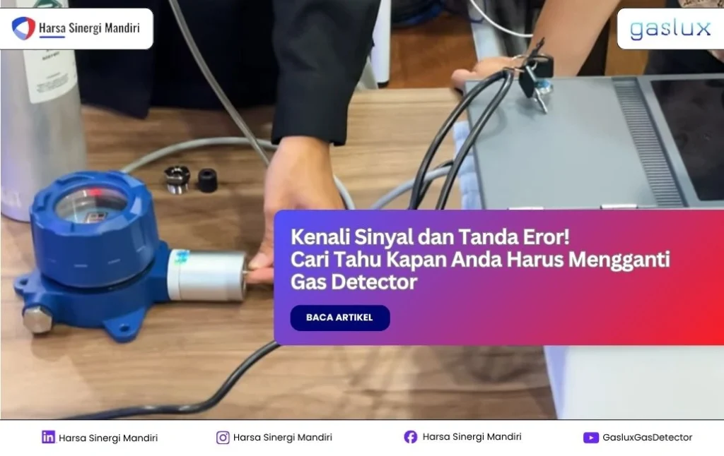 tanda dan sinyal harus gas detector