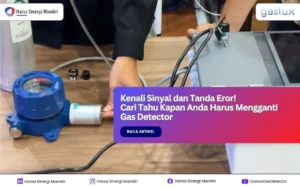 tanda dan sinyal harus gas detector