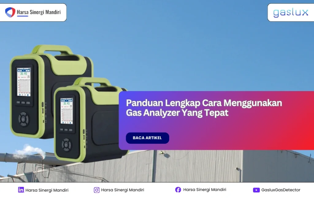cara menggunakan gas analyzer